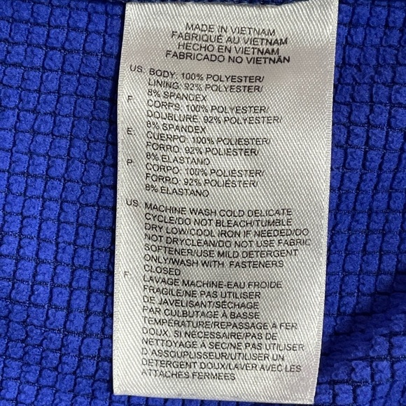 Reebok blue zipper closure hoodie jacket women’s size M - Picture 13 of 16